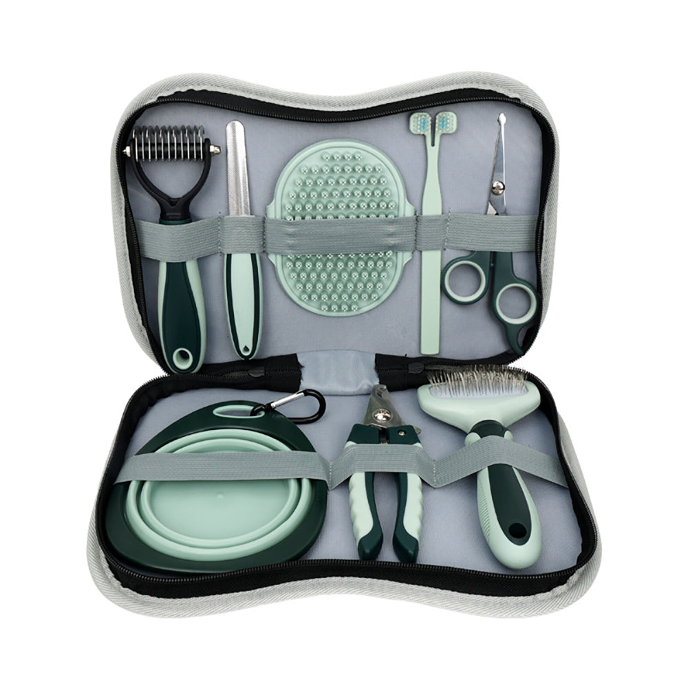 Perfect Pet Grooming Set – Complete Kit for Dogs & Cats | 2-in-1 Brush, Nail Clipper, Detangling Brush