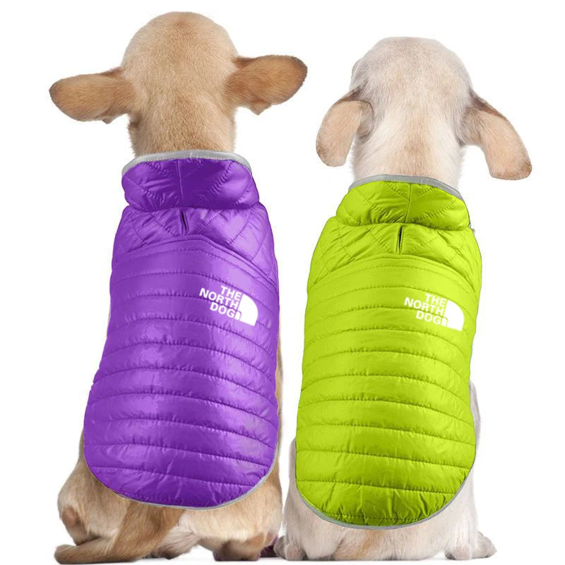 Double Sided Dog Coat – Winter Warm Pet Jacket for Small & Medium Dogs | Soft Nylon Vest for Chihuahua & Puppy Costumes