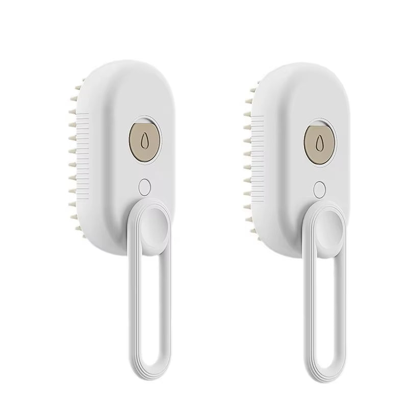 3 in 1 Cat Dog Pet Spray Massage Brush One Button Steam Spray Folding Rotatable Grooming Tool Hair Bath Hair Removal Brush Comb