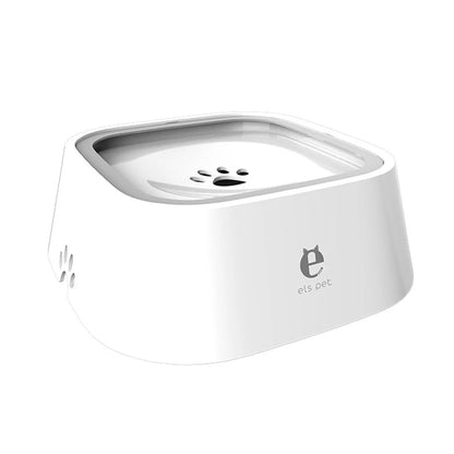 Pet Floating Water Bowl – 1.5L Anti-Spill Slow Drinking Feeder for Dogs & Cats