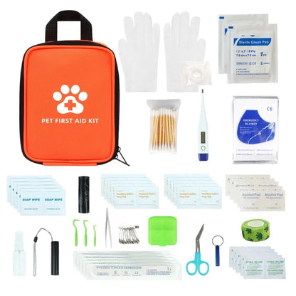 Compact Pet First Aid Kit – Medical Pack with Bandages, Dressings & Tools for Outdoor Adventures