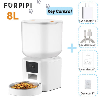 Automatic Dog & Cat Feeder 271oz | Smart Pet Food Dispenser with Key Control