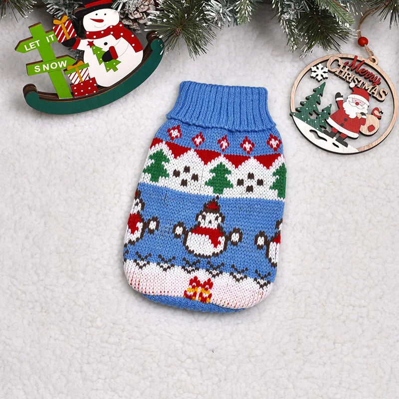 Warm Knitted Sweater for Dogs & Cats – Winter Coat for Small Breeds