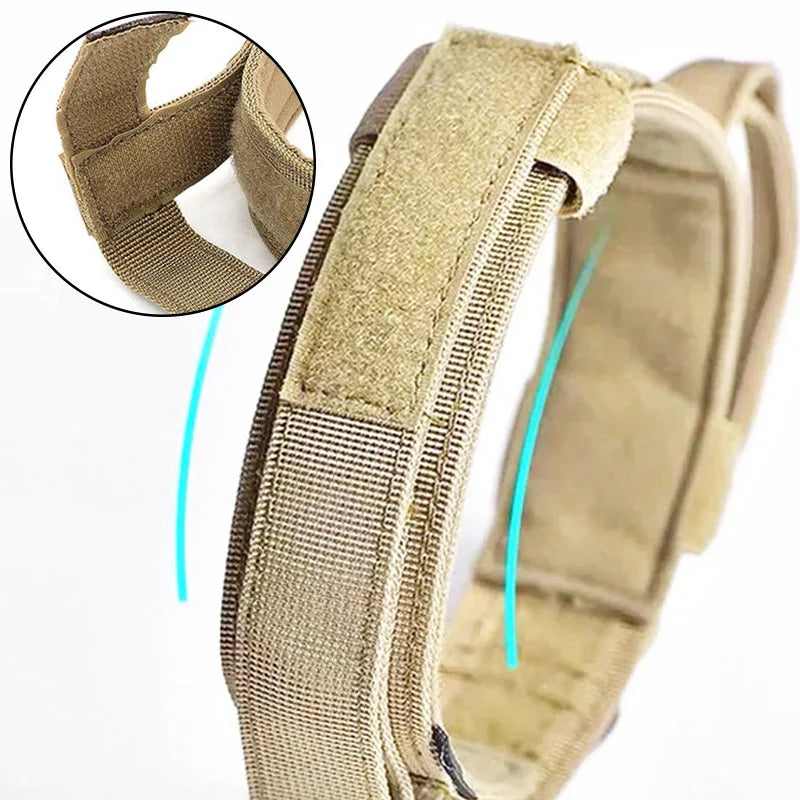 Military Dog Collar – Durable Nylon with Quick Release Buckle and Training Handle