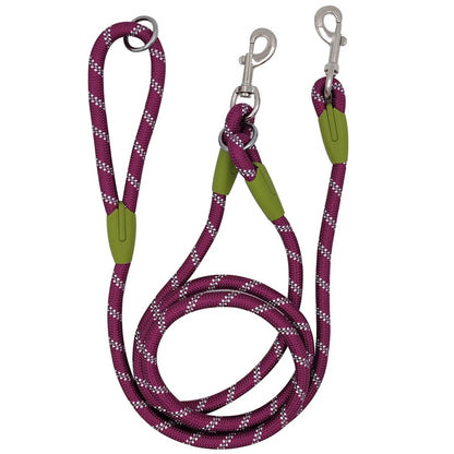 CAWAYI KENNEL Reflective Nylon Dog Leash for Hands-Free Running – Traction Rope Leads for Small to Large Dogs