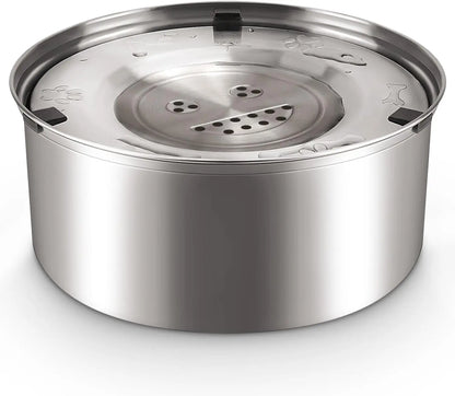 3L Stainless Steel No Spill Water Bowl for Dogs | Non-Slip, Slow Drinking Feeder for Medium & Large Dogs