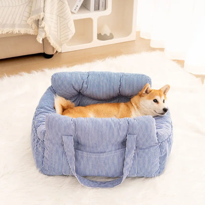Pet Car Safety Seat Bed Pad Kennel, Removable Washable, Four-Season Universal for Outdoor and Indoor Travel