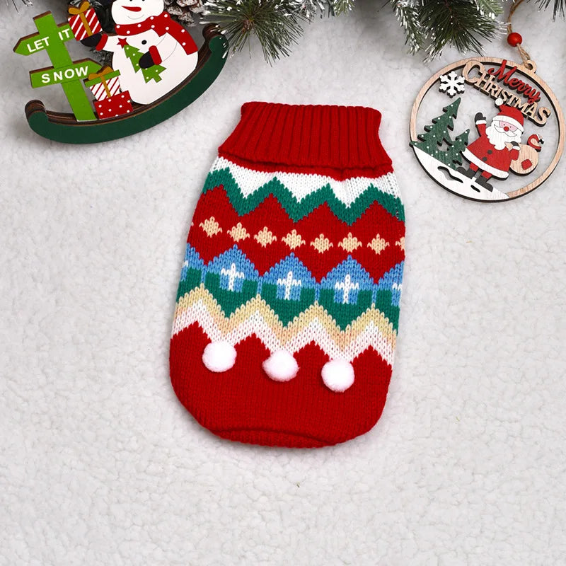 Warm Knitted Sweater for Dogs & Cats – Winter Coat for Small Breeds