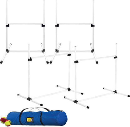 Cheering Pet Deluxe Edition Dog Agility Training Set – Indoor/Outdoor Dog Agility Equipment with Two Tunnels | Complete Set for Fun & Training