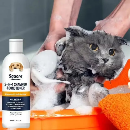 300ml Puppy Shampoo Conditioner – Natural Moisturizing Formula for Dogs & Cats, PH Balanced