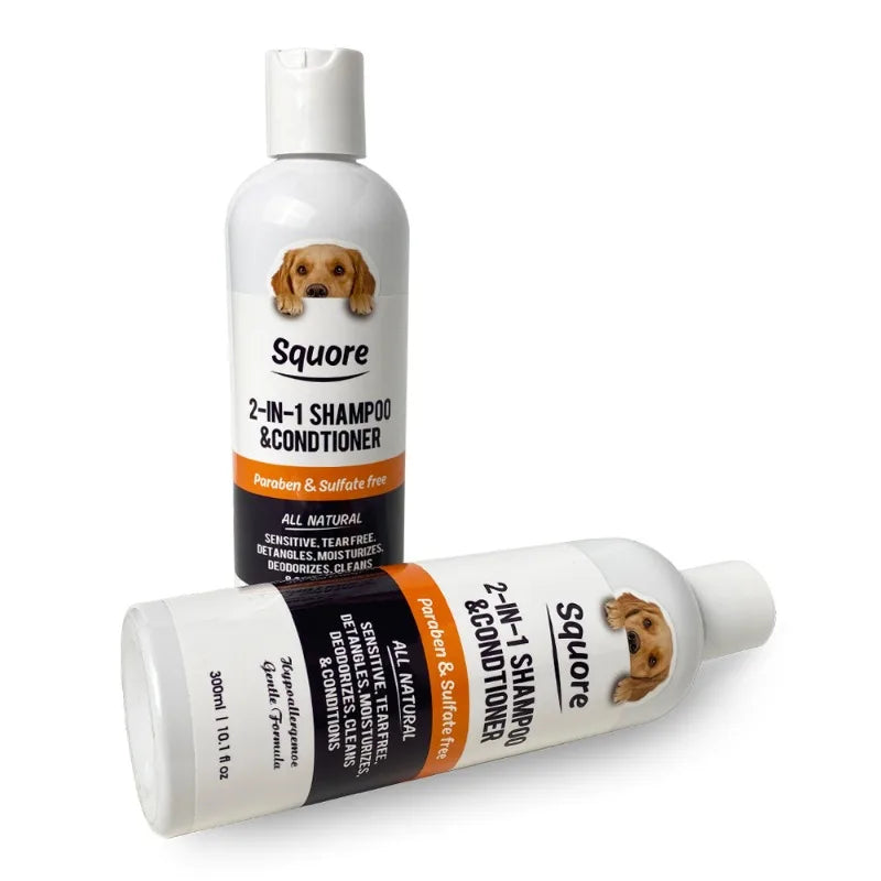 300ml Puppy Shampoo Conditioner – Natural Moisturizing Formula for Dogs & Cats, PH Balanced