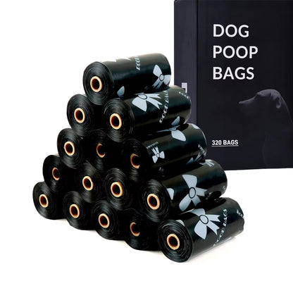 3/6/10 Rolls Thick & Durable Pet Poop Bags with Pink Bows – Leakproof Dog & Cat Waste Bags for Outdoor Walks, Multiple Sizes