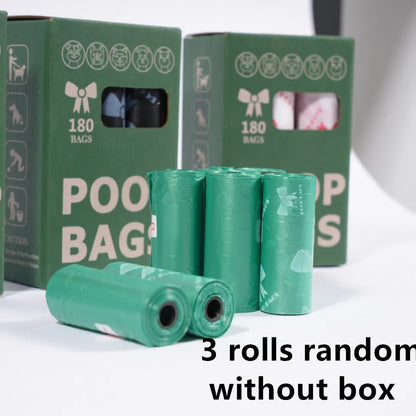 3/6/10 Rolls Thick & Durable Pet Poop Bags with Pink Bows – Leakproof Dog & Cat Waste Bags for Outdoor Walks, Multiple Sizes