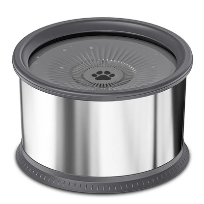 ABRN 6.5L Dog Water Bowl – 1.6 Gallon Spill-Proof Stainless Steel Feeder