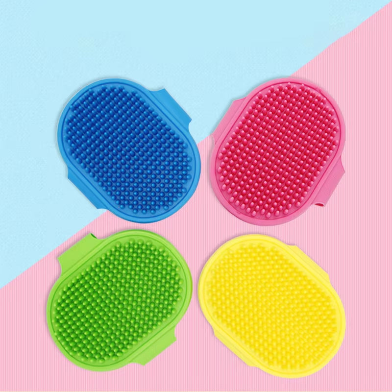 Soft Rubber Dog & Cat Brush – Silicone Massage Comb for Grooming, Bathing & Hair Removal