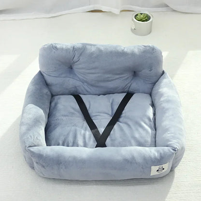 Durable Pet Car Nest Seat – Anti-Theft, Comfortable Cushion for Small Dogs & Cats, Easy-to-Clean Travel CompanionPet Car Nest