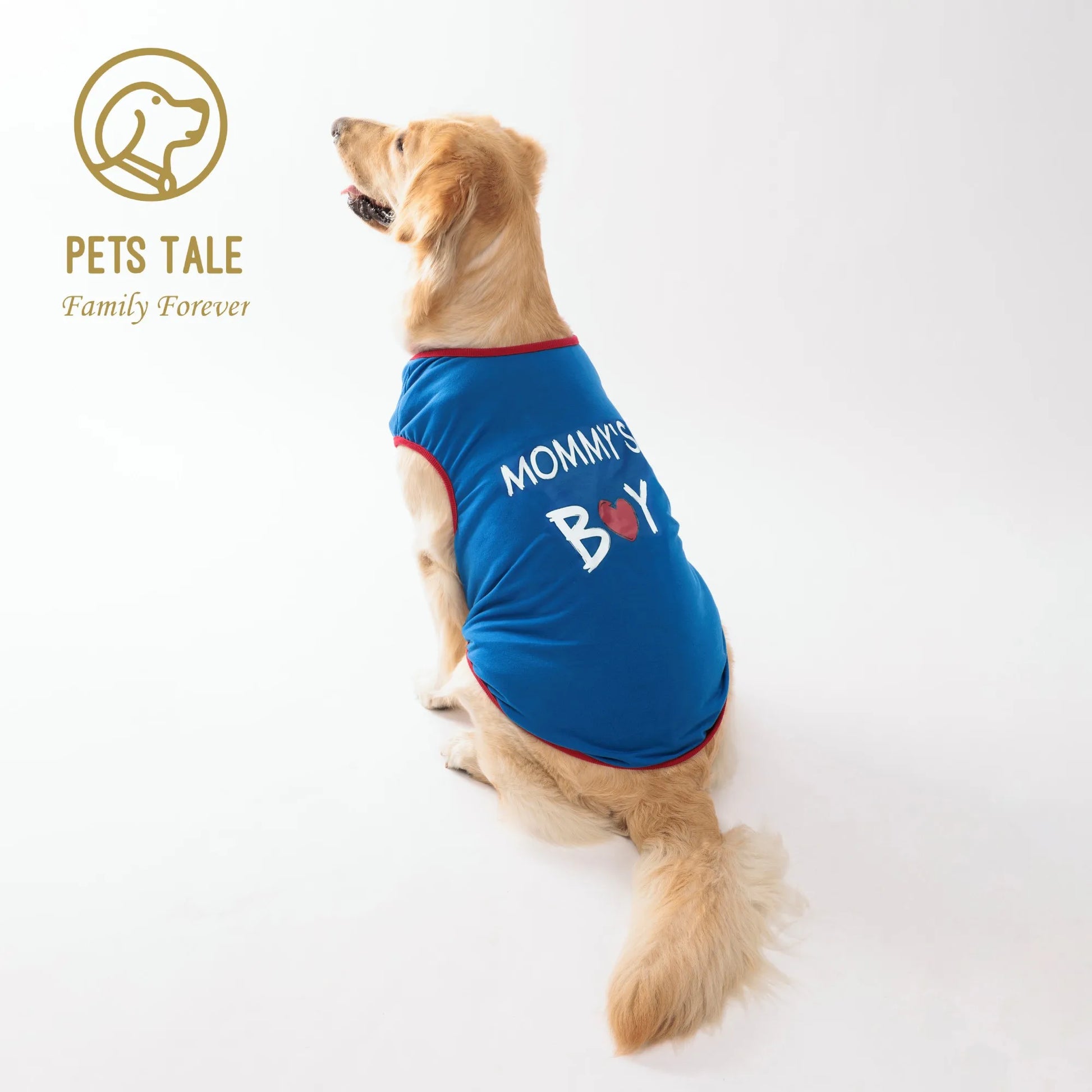 Dog T-Shirt with "Mommy Boy" Print – Perfect for Small, Medium & Large Dogs | Comfortable & Stylish Pet Shirt