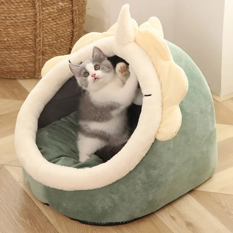 Washable Pet Lounger Cushions – Cozy Cat & Dog Beds, Warm Baskets for Winter