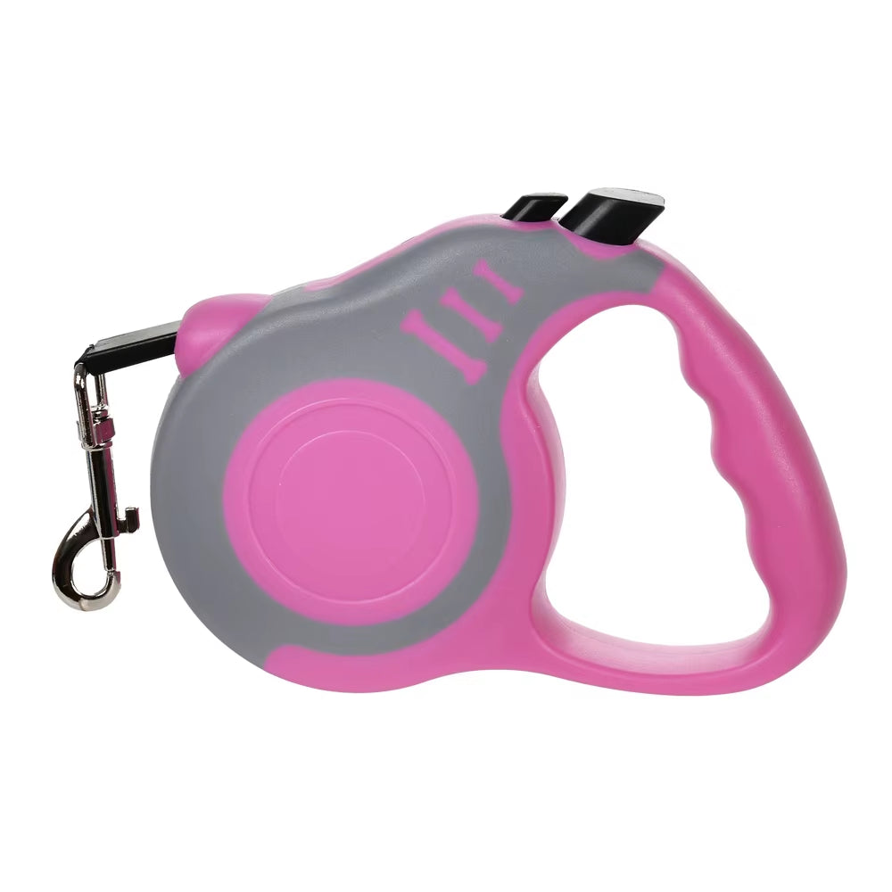 Automatic Retractable Dog Leash - 3M/5M Nylon Traction Rope for Small & Medium Dogs & Cats | Strong and Durable Leash