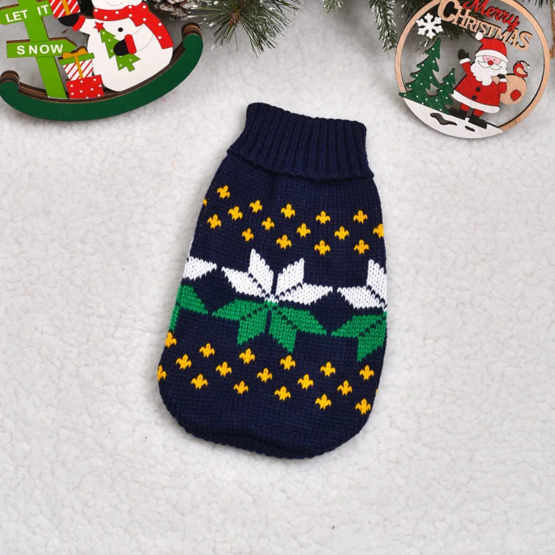 Warm Knitted Sweater for Dogs & Cats – Winter Coat for Small Breeds