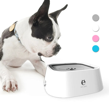 Pet Floating Water Bowl – 1.5L Anti-Spill Slow Drinking Feeder for Dogs & Cats