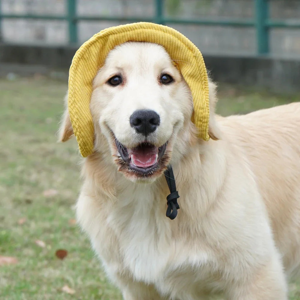 Pet Sun Hat with Ear Holes – Adjustable Cap for Dogs & Cats, Breathable Outdoor Sunhat