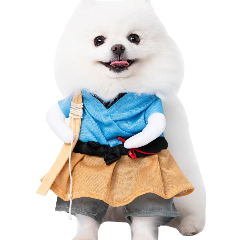 Halloween Dagger Pet Costume – Funny Knife Holding Dog Clothes & Cat Transformation Outfit