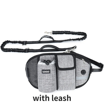 Dog Training Waist Bag – Hands-Free Outdoor Dog Leash & Treat Bag | Waterproof Nylon for Comfortable Dog Walks