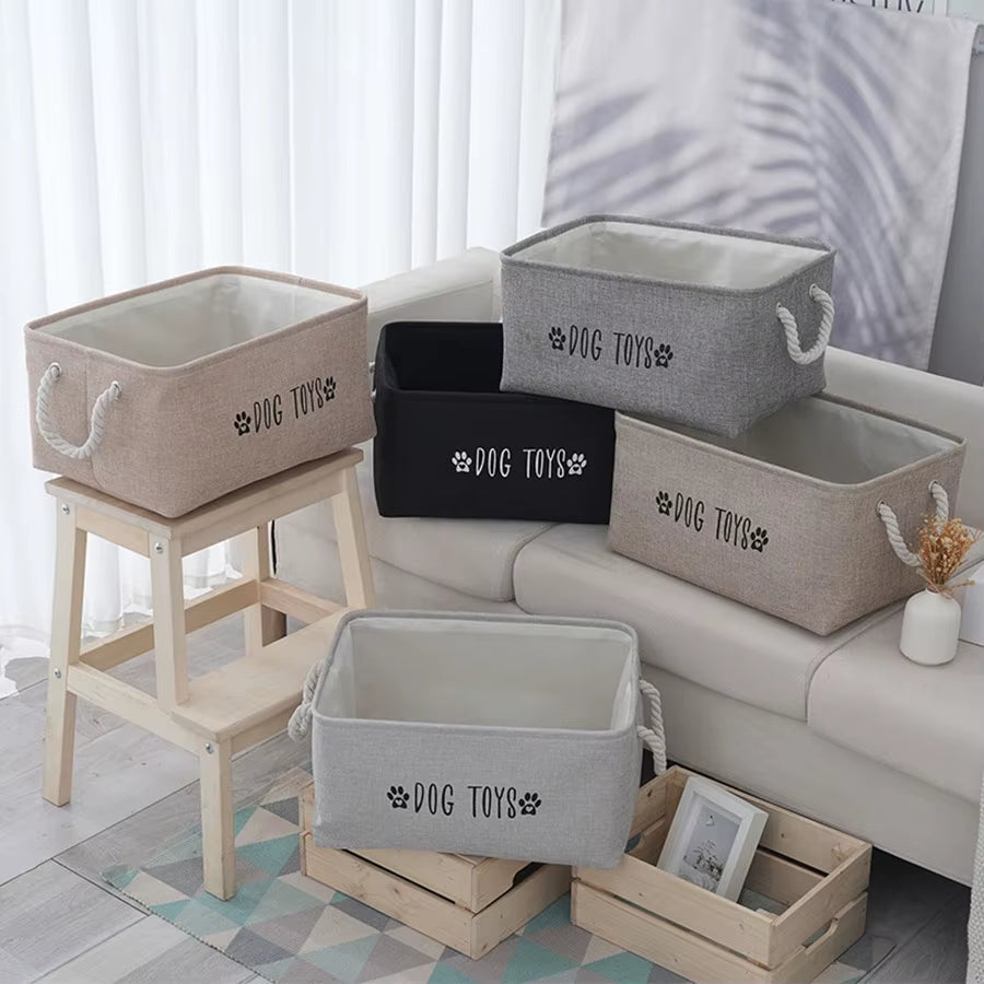 Storage Basket for Kids, Toys Organizer, Laundry & Sundries Box, Dog Toy Storage Basket, Pet Toys Organizer