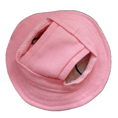 Cute Cat & Sm Dog Sun Hat – Visor Hat with Ear Holes for Pets, Outdoor Sun Protection