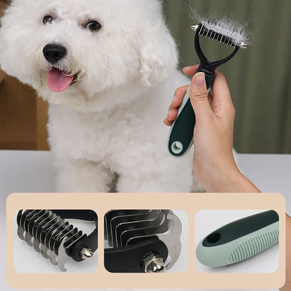 Perfect Pet Grooming Set – Complete Kit for Dogs & Cats | 2-in-1 Brush, Nail Clipper, Detangling Brush
