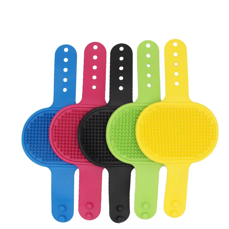 Soft Rubber Dog & Cat Brush – Silicone Massage Comb for Grooming, Bathing & Hair Removal