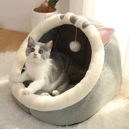 Washable Pet Lounger Cushions – Cozy Cat & Dog Beds, Warm Baskets for Winter