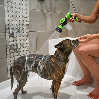 High-Pressure Sprayer Nozzle Hose Dog Shower Gun - 3 Mode Adjustable Foam Pet Wash Cleaning Tool