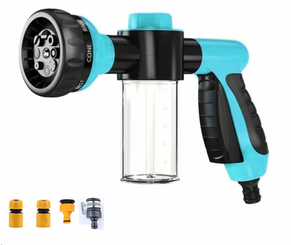 High-Pressure Sprayer Nozzle Hose Dog Shower Gun - 3 Mode Adjustable Foam Pet Wash Cleaning Tool