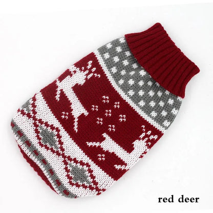 Warm Knitted Sweater for Dogs & Cats – Winter Coat for Small Breeds