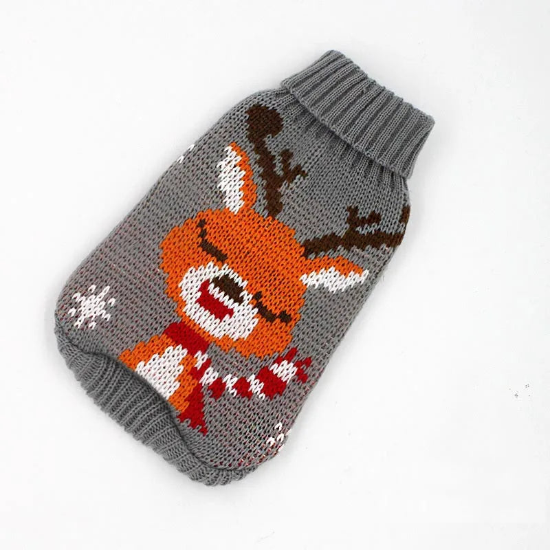 Warm Knitted Sweater for Dogs & Cats – Winter Coat for Small Breeds
