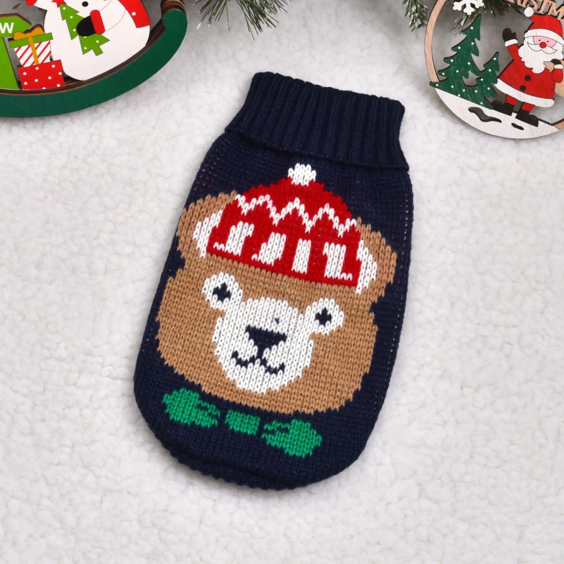 Warm Knitted Sweater for Dogs & Cats – Winter Coat for Small Breeds