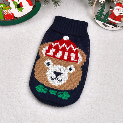 Warm Knitted Sweater for Dogs & Cats – Winter Coat for Small Breeds