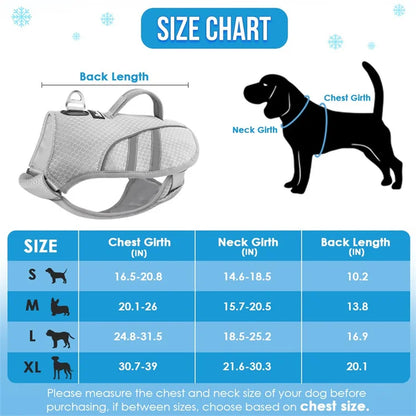 Dog Cooling Vest – Evaporative Cooling Jacket with Ice Pack Pocket & Reflective Design