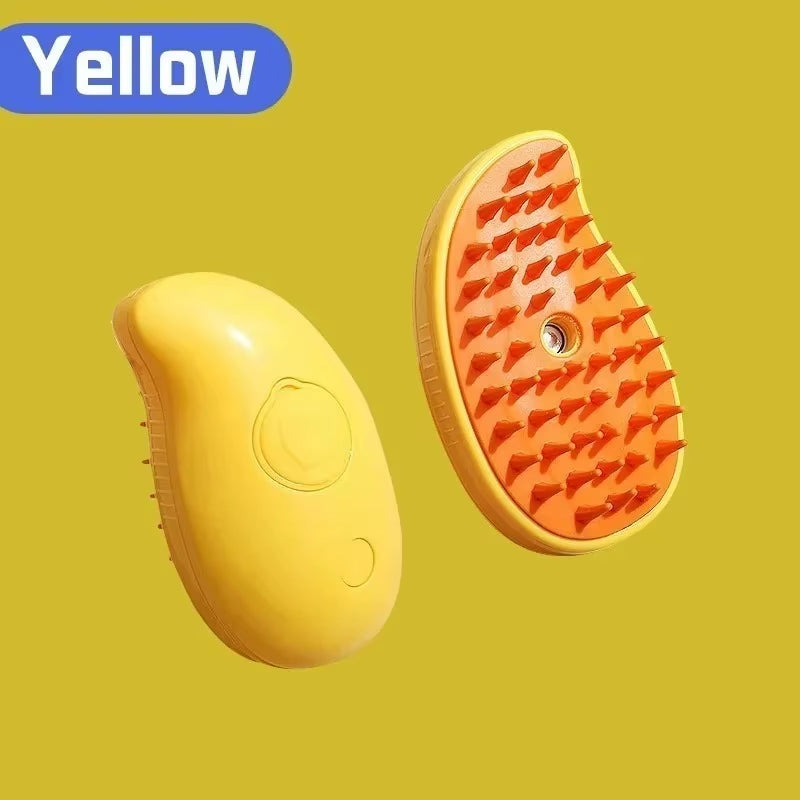 3 in 1 Cat Dog Pet Spray Massage Brush One Button Steam Spray Folding Rotatable Grooming Tool Hair Bath Hair Removal Brush Comb