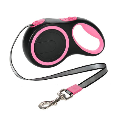 Outdoor Hiking Retractable Dog Leash 5M & 8M for Small & Large Dogs - Durable Puppy Lead Chain for Golden Retrievers, Pugs, and More