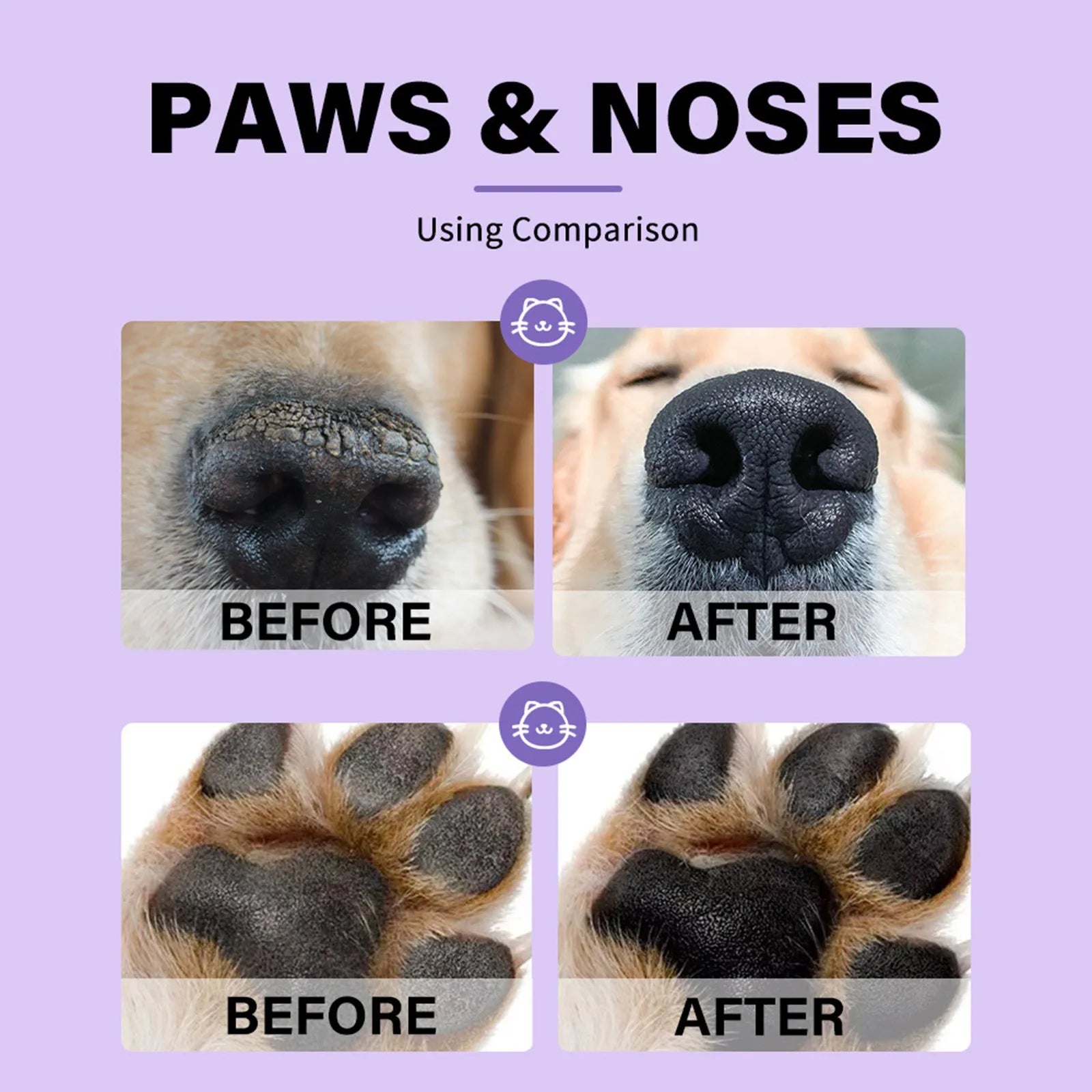 Dog Care Nose Balm 15 G (0.53 Oz) Moisturizing Dog Balm Creates an Barrier That Protects and Dry Cracked All-Natural with Vitami