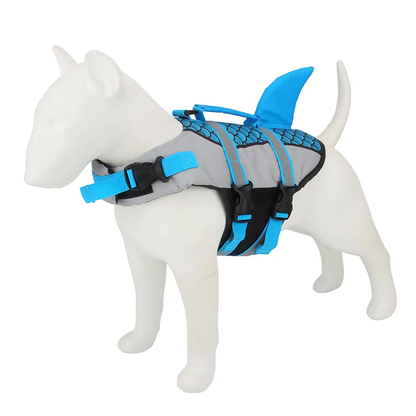 Scales Shark Swim Dog Clothes – Life Jacket Vest Harness for Pet Swimming | Adjustable, Comfortable, and Safe Swimwear for Dogs