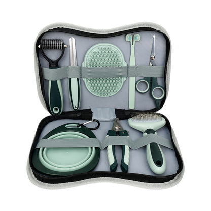 Perfect Pet Grooming Set – Complete Kit for Dogs & Cats | 2-in-1 Brush, Nail Clipper, Detangling Brush