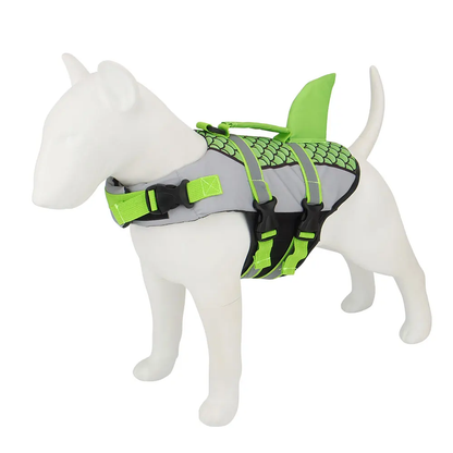 Scales Shark Swim Dog Clothes – Life Jacket Vest Harness for Pet Swimming | Adjustable, Comfortable, and Safe Swimwear for Dogs