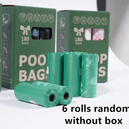 3/6/10 Rolls Thick & Durable Pet Poop Bags with Pink Bows – Leakproof Dog & Cat Waste Bags for Outdoor Walks, Multiple Sizes