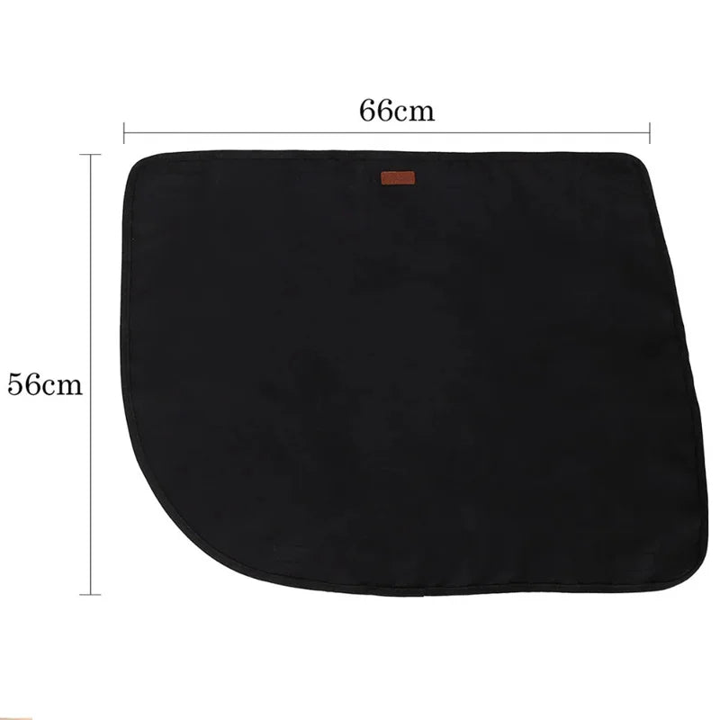 2PCS Dog Car Door Cover – Waterproof 600D Oxford Cloth, Non-Slip Scratch Guard