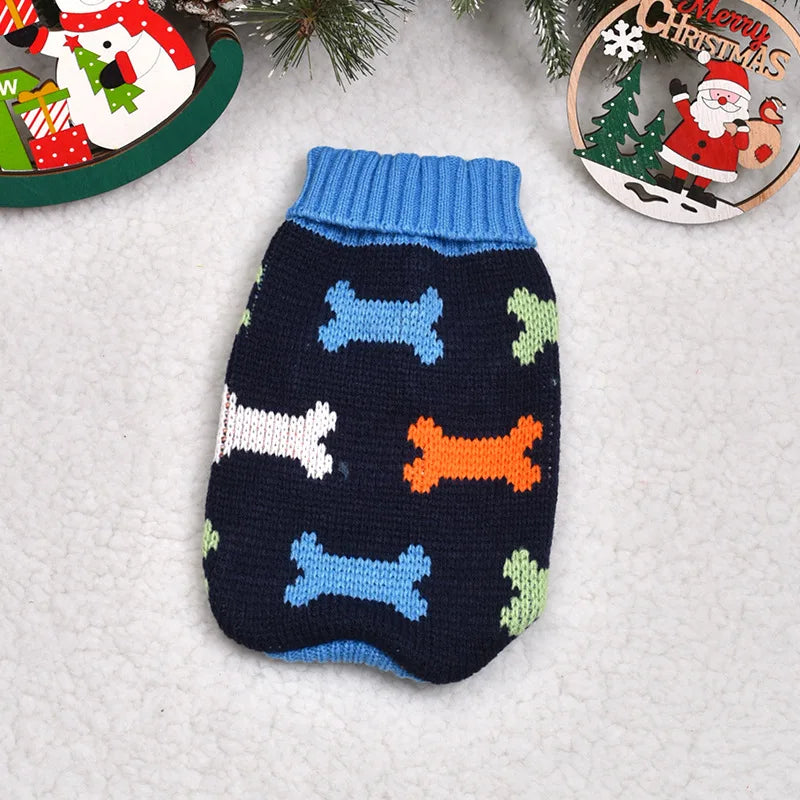 Warm Knitted Sweater for Dogs & Cats – Winter Coat for Small Breeds