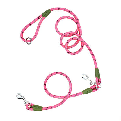 CAWAYI KENNEL Reflective Nylon Dog Leash for Hands-Free Running – Traction Rope Leads for Small to Large Dogs